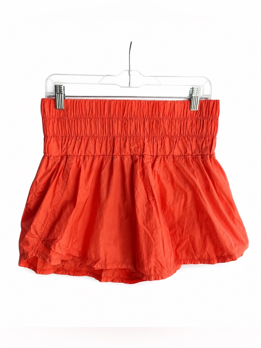 Free People Movement Orange Skort  Smocked Waist Athletic
